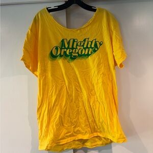 University of Oregon Mighty Oregon Yellow Graphic Tee